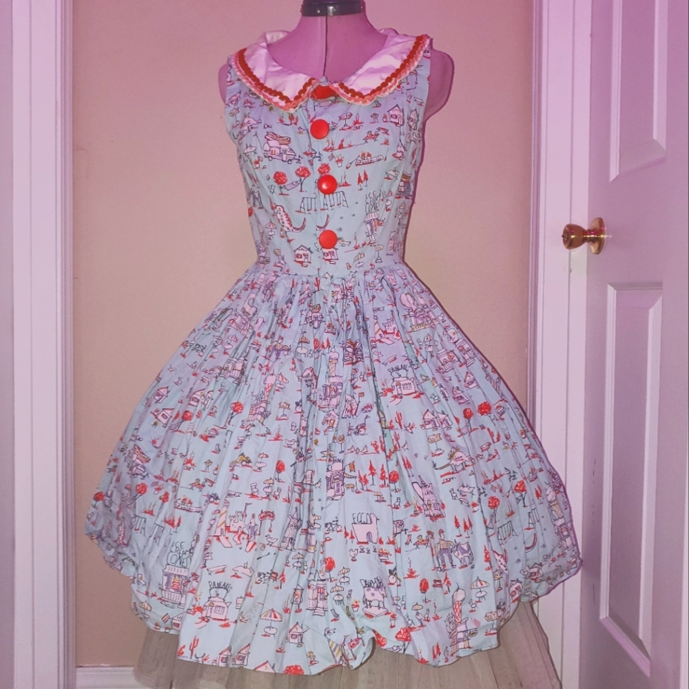 Custom 1950 dresses.